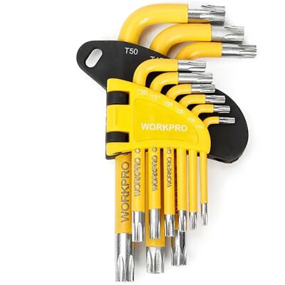 Workpro 9-teiliger Torx Schlüssel Satz - Werkzeugsatz Workpro 9-teiliger Torx Schlüssel Satz - Werkzeugsatz