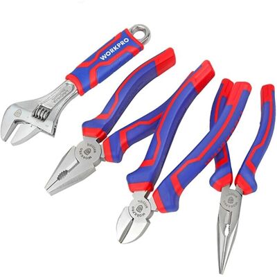 Juego de Herramientas Workpro - Alicates y Llave Ajustable Juego de Herramientas Workpro - Alicates y Llave Ajustable