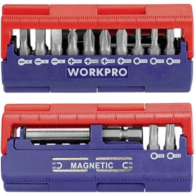 Workpro Skruetrækkersæt - 13 Stykker Workpro Skruetrækkersæt - 13 Stykker