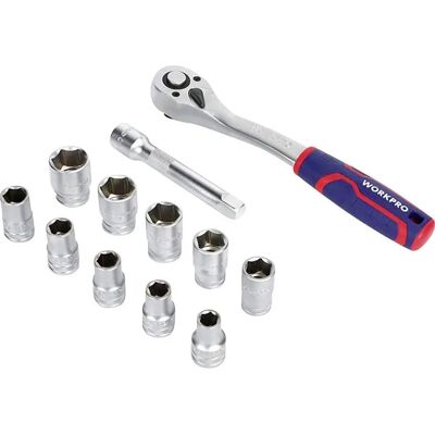 WorkPro WP202586 Steckschlüssel-Set - 12-tlg WorkPro WP202586 Steckschlüssel-Set - 12-tlg