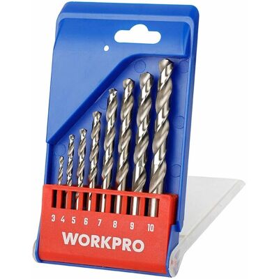 Juego de 8 brocas para metal TRABAJOPRO - Herramienta de taladro Juego de 8 brocas para metal TRABAJOPRO - Herramienta de taladro
