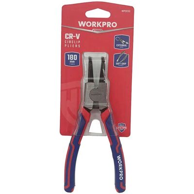 Pinze per anelli di sicurezza Workpro - 18 cm Curvato - Esterno Pinze per anelli di sicurezza Workpro - 18 cm Curvato - Esterno