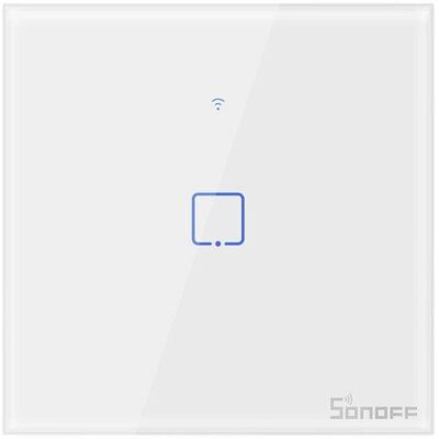 Interruttore intelligente Sonoff T0 EU - Controllo touch WiFi - 1 canale Interruttore intelligente Sonoff T0 EU - Controllo touch WiFi - 1 canale