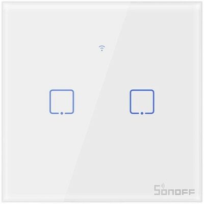 Sonoff Intelligenter Wi-Fi Wandschalter 2-Kanal - Modernes Hausautomatisierung Sonoff Intelligenter Wi-Fi Wandschalter 2-Kanal - Modernes Hausautomatisierung