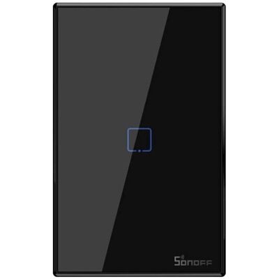 Sonoff T3US1C - Interrupteur mural intelligent Wi-Fi Noir Sonoff T3US1C - Interrupteur mural intelligent Wi-Fi Noir