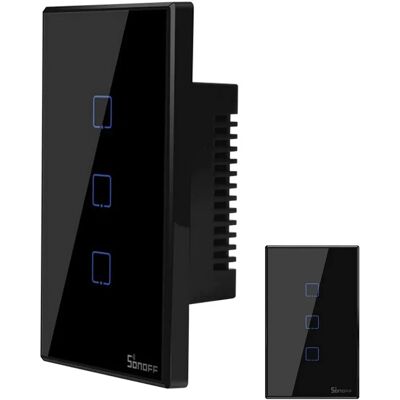 Interruttore a Parete Intelligente Sonoff T3US3C - 3 Ganci Wi-Fi Tattile Interruttore a Parete Intelligente Sonoff T3US3C - 3 Ganci Wi-Fi Tattile