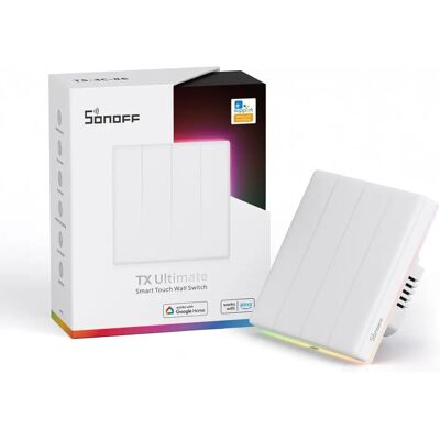 Sonoff TX T5 4C Interruptor Táctil Wi-Fi Inteligente - Controlador de Hogar Inteligente Sonoff TX T5 4C Interruptor Táctil Wi-Fi Inteligente - Controlador de Hogar Inteligente