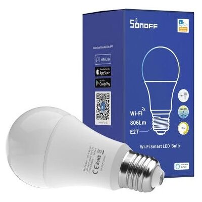Sonoff Lampadina LED Bianca Wi-Fi 9W - Illuminazione Intelligente Sonoff Lampadina LED Bianca Wi-Fi 9W - Illuminazione Intelligente