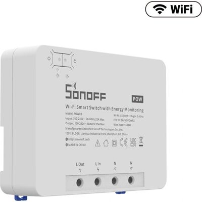 Sonoff POWR3 Smarte Schalter Weiß - Energieüberwachung & Alexa Steuerung Sonoff POWR3 Smarte Schalter Weiß - Energieüberwachung & Alexa Steuerung
