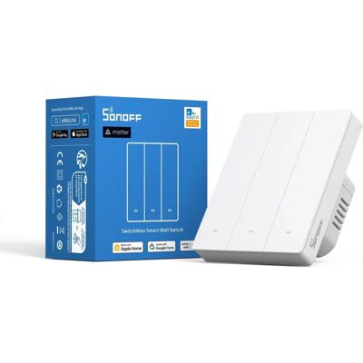 Interruttore a muro intelligente Sonoff M5-3C-80W bianco - Controllo luci e dispositivi Interruttore a muro intelligente Sonoff M5-3C-80W bianco - Controllo luci e dispositivi