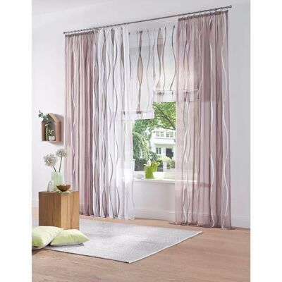 MY HOME Dimona Grau Voile Gardine - Gardine MY HOME Dimona Grau Voile Gardine - Gardine