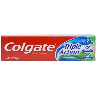 Pasta de Dientes Colgate Triple Acción con Flúor - 100ml Pasta de Dientes Colgate Triple Acción con Flúor - 100ml
