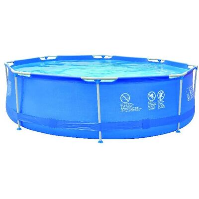JILONG JL011261 - Piscina fuori terra rotonda - 10660 L, Blu, Bianco JILONG JL011261 - Piscina fuori terra rotonda - 10660 L, Blu, Bianco