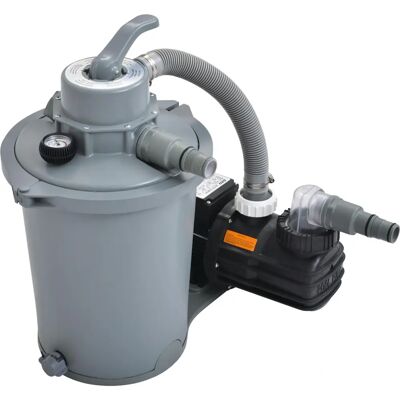 Bomba de piscina JILONG con filtro de arena - 6800 L/h, gris Bomba de piscina JILONG con filtro de arena - 6800 L/h, gris
