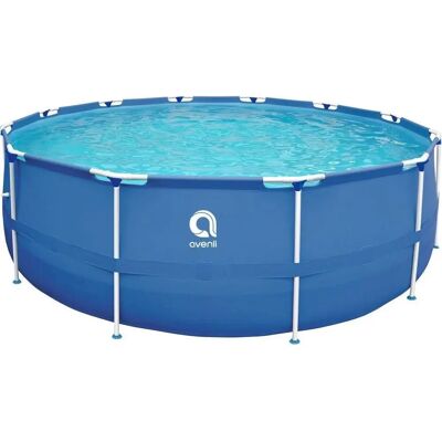 Piscina de Marco en Acero Avenli 360x76cm - Redonda, PVC Duradero, Montaje Rápido Piscina de Marco en Acero Avenli 360x76cm - Redonda, PVC Duradero, Montaje Rápido