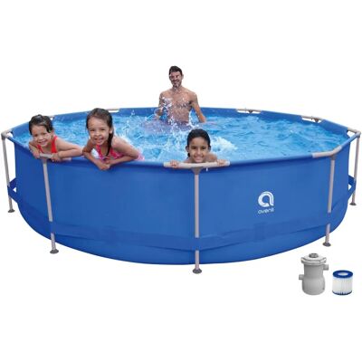Avenli SteelSuper Runder Pool - 360x76cm - 6125L - Komplette Set Avenli SteelSuper Runder Pool - 360x76cm - 6125L - Komplette Set