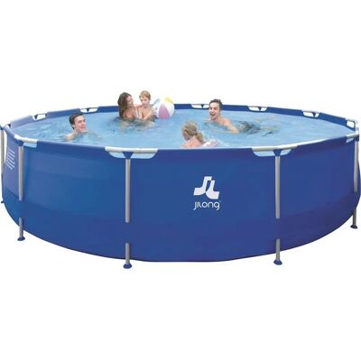 Piscine ronde en acier Avenli 420x84cm - PVC durable, sans pompe - Publicité Piscine ronde en acier Avenli 420x84cm - PVC durable, sans pompe - Publicité