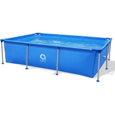 Piscina rectangular de marco de acero Avenli - 258x179x66 cm Piscina rectangular de marco de acero Avenli - 258x179x66 cm