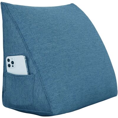 VERCART Coussin Triangulaire Ergonomique Bleu - Support - Publicité VERCART Coussin Triangulaire Ergonomique Bleu - Support - Publicité