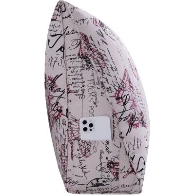 Coussin de lecture VERCART en coton - Grand coussin triangulaire - Publicité Coussin de lecture VERCART en coton - Grand coussin triangulaire - Publicité