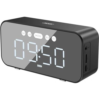 xO F41 Tragbarer Bluetooth-Wecker Lautsprecher - Funklautsprecher xO F41 Tragbarer Bluetooth-Wecker Lautsprecher - Funklautsprecher