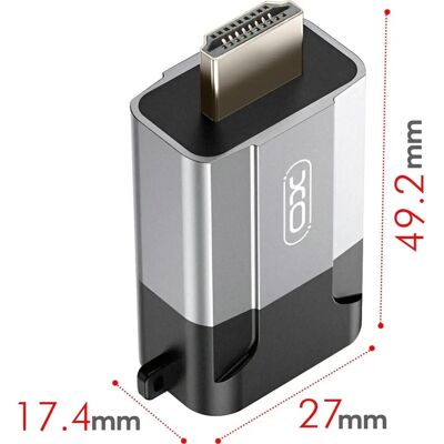 Adaptador xO GB014 HDMI - VGA gris - Adaptador de datos y video Adaptador xO GB014 HDMI - VGA gris - Adaptador de datos y video
