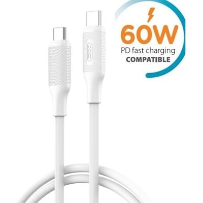 Forever 60W USB-C to USB-C Pikaliitin - Älypuhelin ja Tabletti Forever 60W USB-C to USB-C Pikaliitin - Älypuhelin ja Tabletti