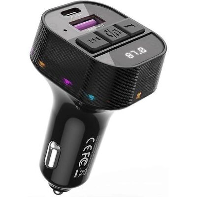 Forever Bluetooth FM Átvivő - Gyors autós töltő 30W - USB & USBC Forever Bluetooth FM Átvivő - Gyors autós töltő 30W - USB & USBC