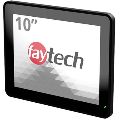 Faytech FT10TMCAPOB Berøringsskjerm - 24,6cm, HDMI, VGA, IP65 Faytech FT10TMCAPOB Berøringsskjerm - 24,6cm, HDMI, VGA, IP65
