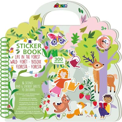 Libro di Stickers Foresta Avenir - 16 Scene & 300 Adesivi Riproponibili Libro di Stickers Foresta Avenir - 16 Scene & 300 Adesivi Riproponibili