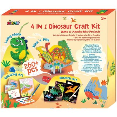 Avenir Dinosaurier Kreativset - 4-in-1 für Anfänger Avenir Dinosaurier Kreativset - 4-in-1 für Anfänger
