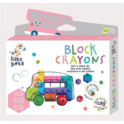 Haku Yoka Blocs de Cire - Bus Scolaire CP223084 - Crayons Haku Yoka Blocs de Cire - Bus Scolaire CP223084 - Crayons