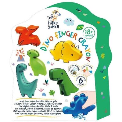 Haku Yoka, Craies à doigts, Dino - Publicité Haku Yoka, Craies à doigts, Dino - Publicité