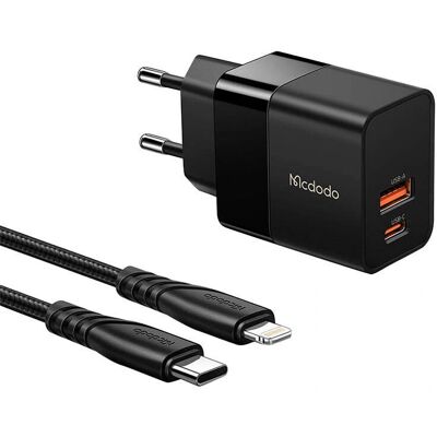 Chargeur Mur Mcdodo 20W + Câble Lightning - Publicité Chargeur Mur Mcdodo 20W + Câble Lightning - Publicité
