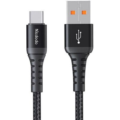 Câble USB Mcdodo CA-2271 - 1m, Noir, Supporte la charge rapide Câble USB Mcdodo CA-2271 - 1m, Noir, Supporte la charge rapide