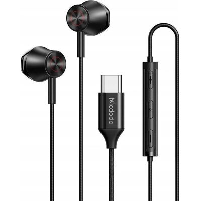Écouteurs filaires USB-C Mcdodo avec micro - Publicité Écouteurs filaires USB-C Mcdodo avec micro - Publicité