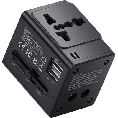Adattatore da Viaggio Mcdodo CP-4120 - Ricarica Veloce 2.1A Universale - Nero Adattatore da Viaggio Mcdodo CP-4120 - Ricarica Veloce 2.1A Universale - Nero