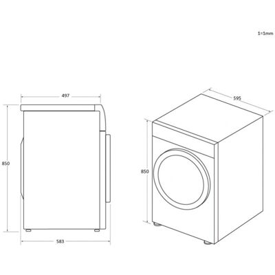 Haier HW100-B14959NEU1 - Bianco - lavatrice Haier HW100-B14959NEU1 - Bianco - lavatrice