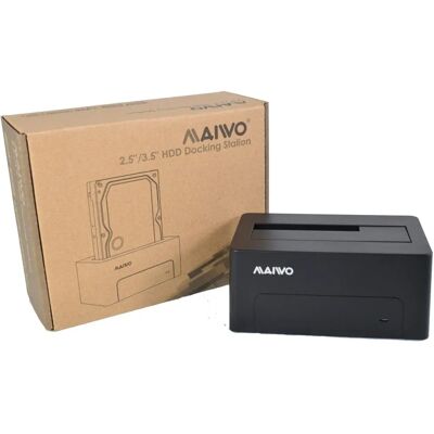 Maiwo K308 USB 3.1 Docking Station - Tukee SATA HDD/SSD 2,5/3,5 tuumaa jopa 14TB Maiwo K308 USB 3.1 Docking Station - Tukee SATA HDD/SSD 2,5/3,5 tuumaa jopa 14TB