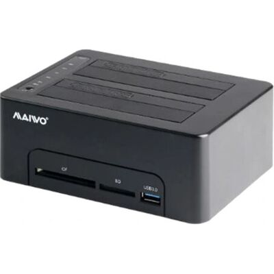 Maiwo K3082CR USB C Docking Station - 2 Bay SATA HDD - kloonaus, UASP, 6Gbps Maiwo K3082CR USB C Docking Station - 2 Bay SATA HDD - kloonaus, UASP, 6Gbps