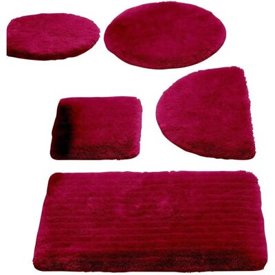 HEINE HOME Badematten Set - WC-Vorleger rechteckig mit Ausschnitt - Weinrot HEINE HOME Badematten Set - WC-Vorleger rechteckig mit Ausschnitt - Weinrot