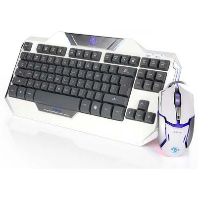 E-blue EKM811WHUSIU Tastatur und Maus-Set - Gaming - Schwarz & Weiß E-blue EKM811WHUSIU Tastatur und Maus-Set - Gaming - Schwarz & Weiß