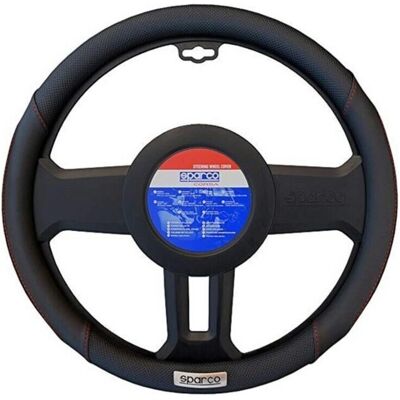 Fodera Volante Sparco SPC1113BK Nero Rosso - Fodera volante Fodera Volante Sparco SPC1113BK Nero Rosso - Fodera volante