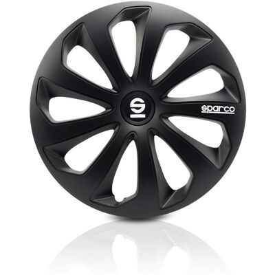 SPARCO Model SPC1570BK - 15-inch Wheel Cover Set SPARCO Model SPC1570BK - 15-inch Wheel Cover Set