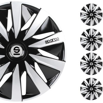 Sparco Lazio SPC1491BKSV 14-Inch Sparco Lazio SPC1491BKSV 14-Inch