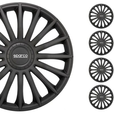 Sparco 15 Zoll Radzierblenden Satz - Grau/Silber Sparco 15 Zoll Radzierblenden Satz - Grau/Silber