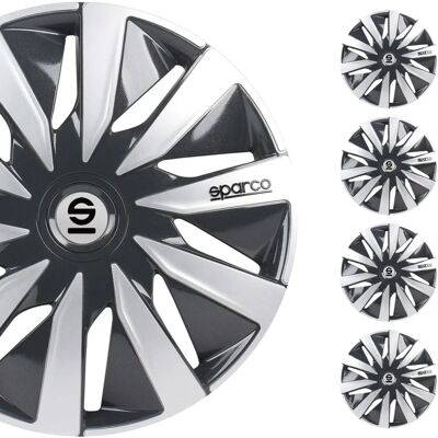 Couvre-roues Sparco Lazio 16 Résistant aux Chocs - Couvre-roues Couvre-roues Sparco Lazio 16 Résistant aux Chocs - Couvre-roues