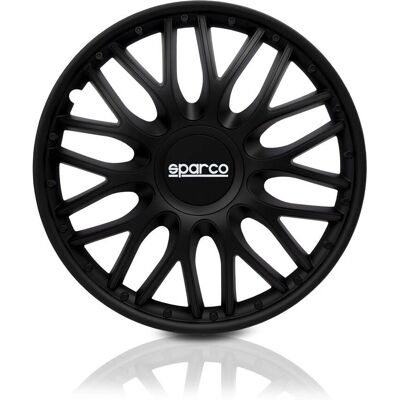 Sparco Treviso Velgkap - 15 inch Zwart - Auto Velgafdekking Sparco Treviso Velgkap - 15 inch Zwart - Auto Velgafdekking
