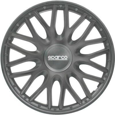 Sparco Roma 14-tommer Hjulcover Sæt - Grå Sparco Roma 14-tommer Hjulcover Sæt - Grå