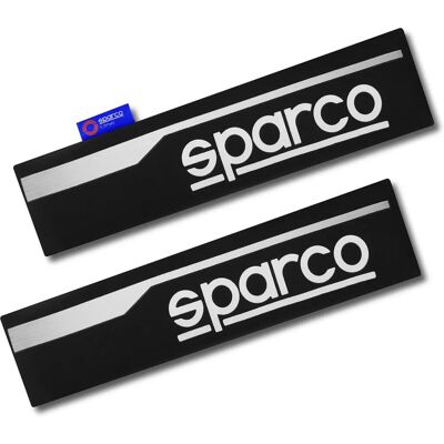 Coussinets pour ceinture de sécurité Sparco SPC1207BK - Noir - Publicité Coussinets pour ceinture de sécurité Sparco SPC1207BK - Noir - Publicité